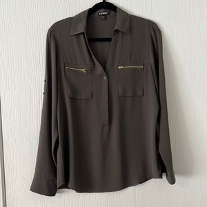 Army Green Express Blouse